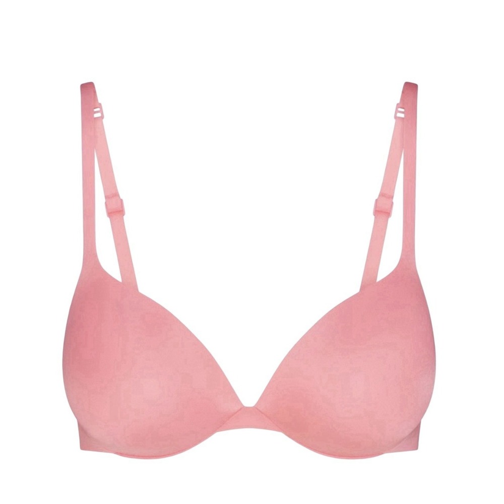 Skims Ultimate Push Up Plunge Bra - New - Melon Pink - 34d
